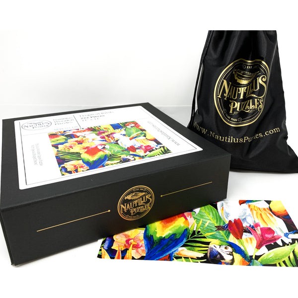 Tropical Birds - 222 Piece Wooden Jigsaw Puzzle UK