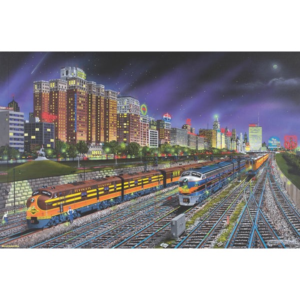 Chicago Nights (295 Piece Wooden Jigsaw Puzzle) UK