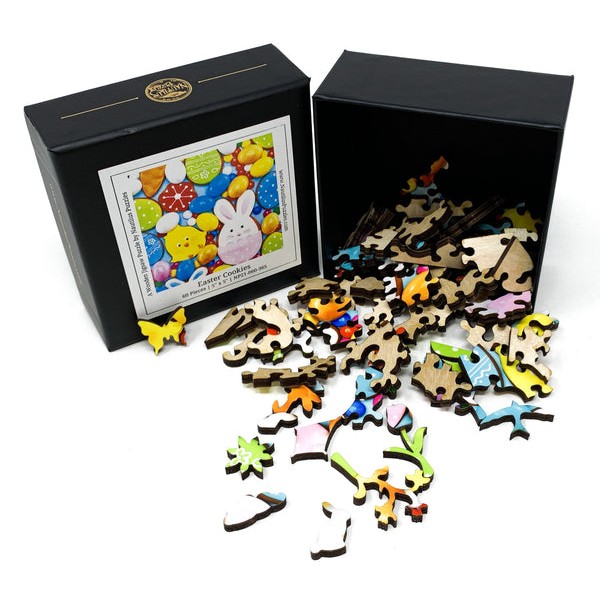 Easter Cookies (60 Piece Mini Wooden Jigsaw Puzzle) UK