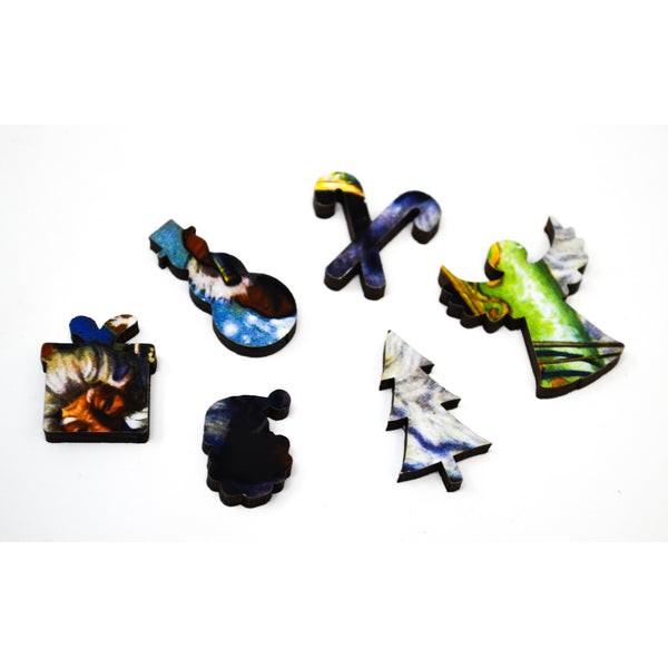 Santa's Sleigh (51 Pieces) Mini Wooden Christmas Puzzle UK