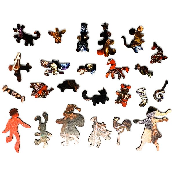 Colorful Christmas Ornaments (248 Piece Christmas Wooden Jigsaw Puzzle) UK