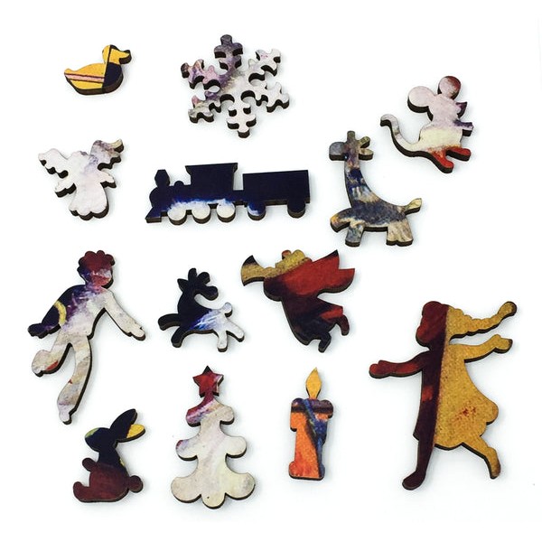 Santa Checking The Toys (248 Pieces) Christmas Wooden Jigsaw Puzzle by Norman Price UK