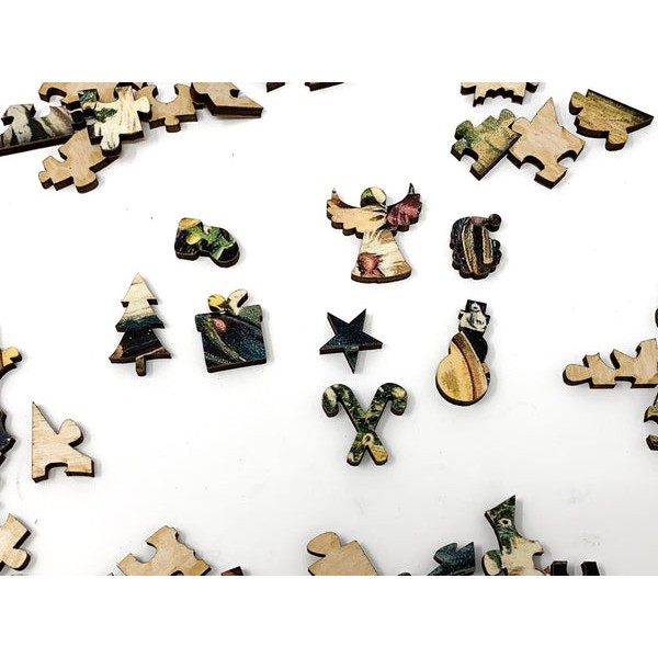 Hello, Santa (Victorian Santa 6) (51 Piece Mini Wooden Christmas Jigsaw Puzzle) UK