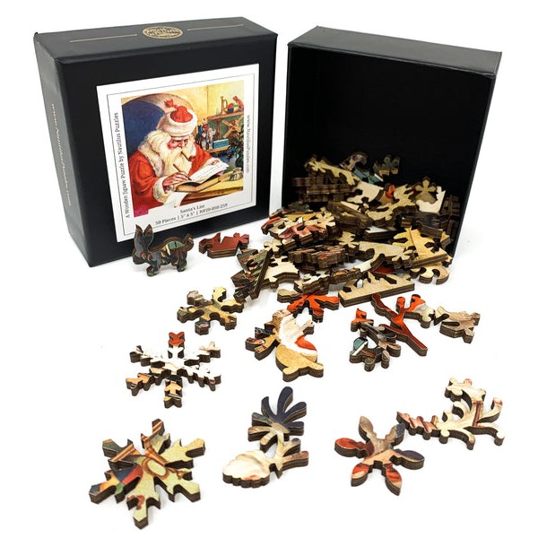 Santa's List (50 Piece Mini Wooden Christmas Puzzle) UK
