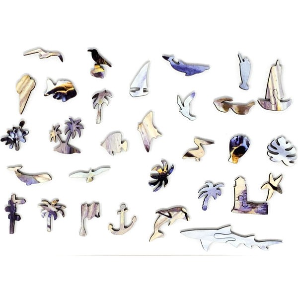 Shoreline Sandpipers (162 Piece Wooden Jigsaw Puzzle) UK