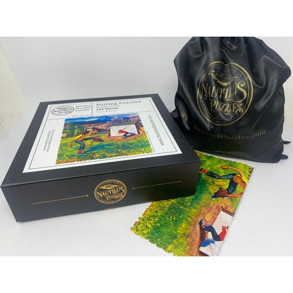 Batting Practice - 291 Piece Baseball Wooden Jigsaw Puzzle UK