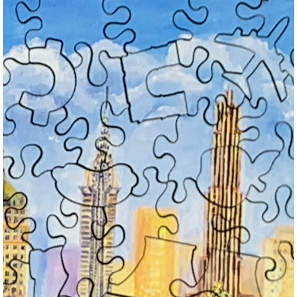 Main Street, New York (159 Piece Wooden Jigsaw Puzzle) UK