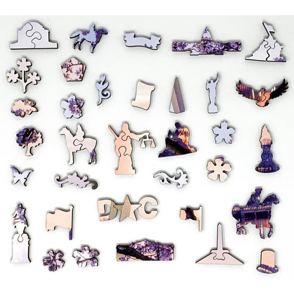 D.C. Cherry Blossoms (325 Piece Wooden Jigsaw Puzzle) UK