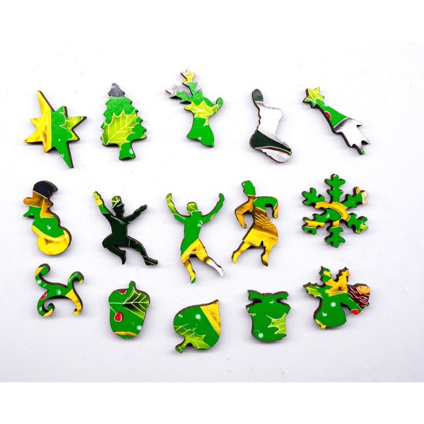 Ten Lords A-Leaping (50 Piece Mini Wooden Jigsaw Puzzle) UK