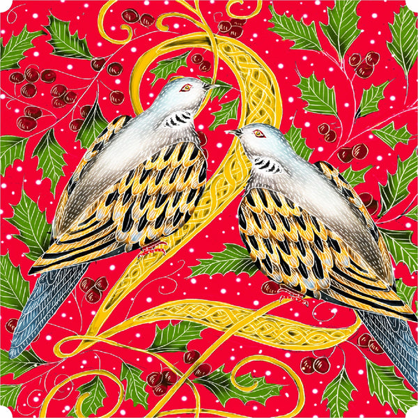 Two Turtle Doves (51 Piece Mini Wooden Jigsaw Puzzle) UK