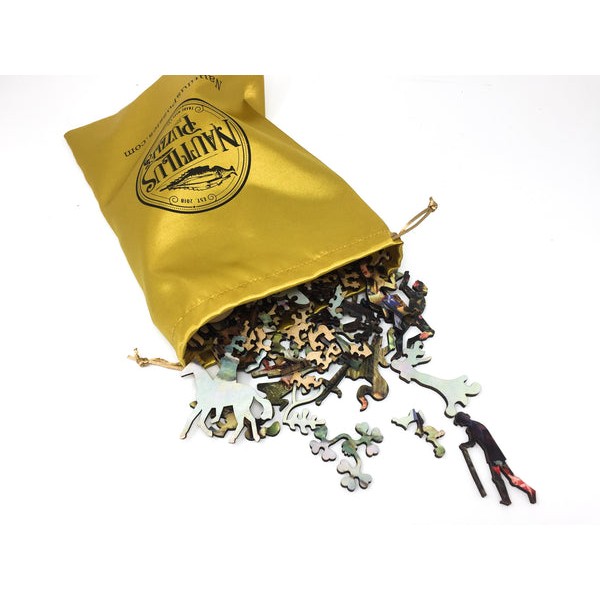 Lancelot and Guinevere by Herbert James Draper (437 Piece Wooden Jigsaw Puzzle) UK