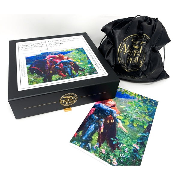 La Belle Dame sans Merci by Sir Francis Dicksee (437 Piece Wooden Jigsaw Puzzle) UK