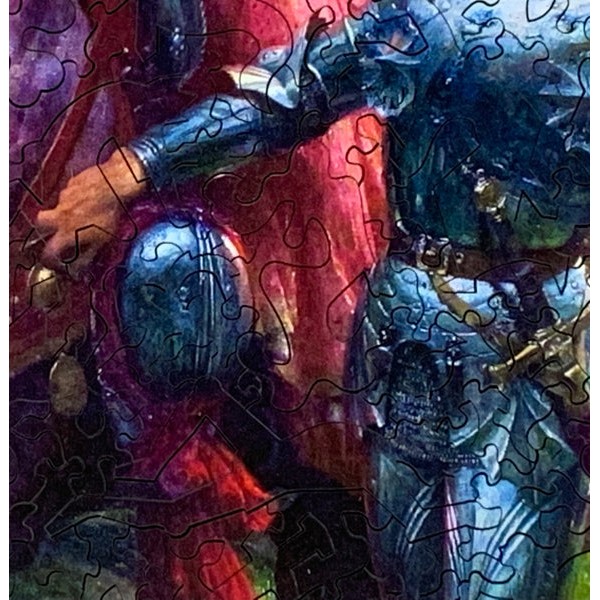La Belle Dame sans Merci by Sir Francis Dicksee (437 Piece Wooden Jigsaw Puzzle) UK