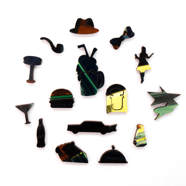 Nighthawks by Edward Hopper (57 Pieces) Mini Wooden Jigsaw Puzzle UK