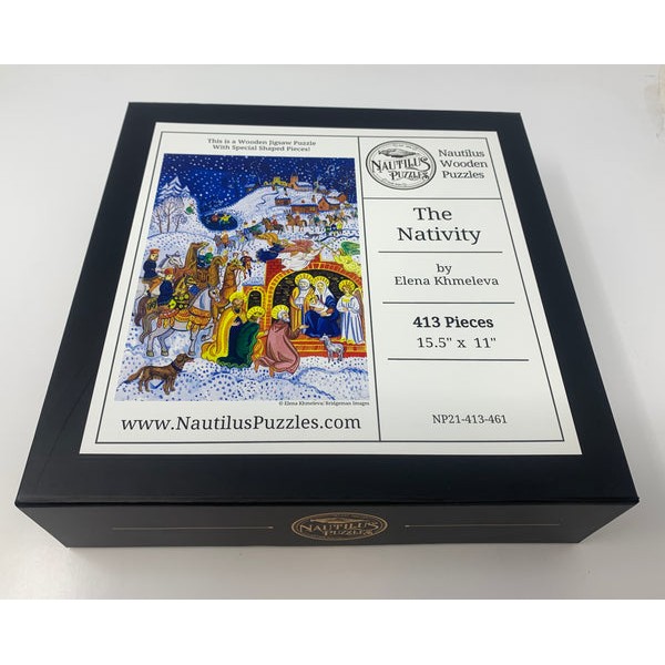 The Nativity (413 Pieces) Wooden Christmas Jigsaw Puzzle UK