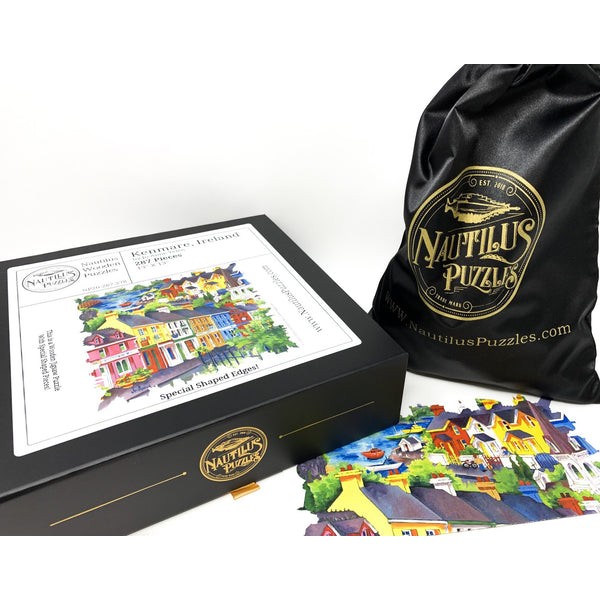 Kenmare, Ireland (287 Piece Shaped Wooden Jigsaw Puzzle) UK