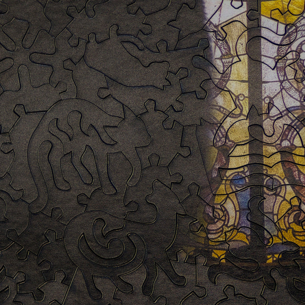 Cathedral Cat - 372 Piece Wooden Jigsaw Puzzle UK