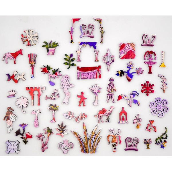 Moroccan Garden (476 Piece Wooden Jigsaw Puzzle) UK