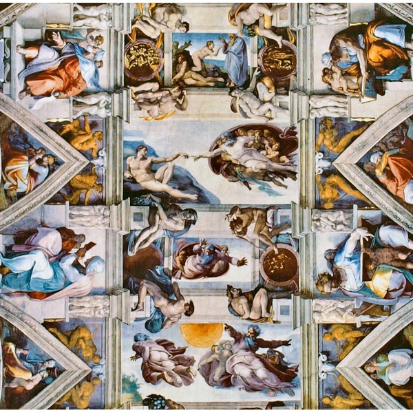 Sistine Chapel Ceiling by Michelangelo (200 Piece Wooden Jigsaw Puzzle) UK