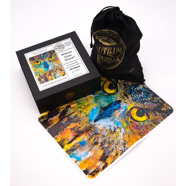 Whooo Goes There? - 141 Piece Wooden Jigsaw Puzzle UK