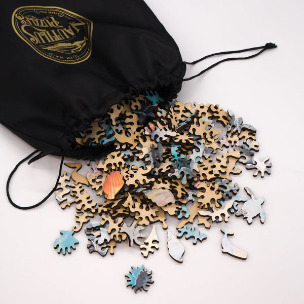 Green Turtle Hatchlings - 361 Piece Wooden Jigsaw Puzzle for Adults UK