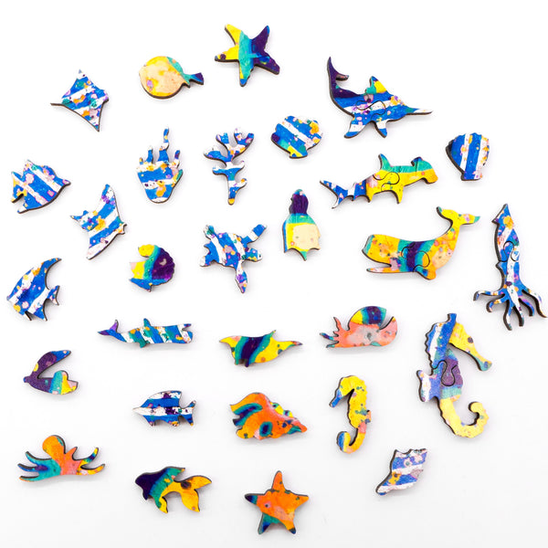 Nautilus Rainbow (150 Piece Wooden Jigsaw Puzzle) UK