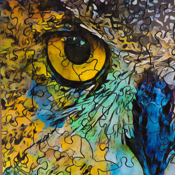 Whooo Goes There? - 141 Piece Wooden Jigsaw Puzzle UK