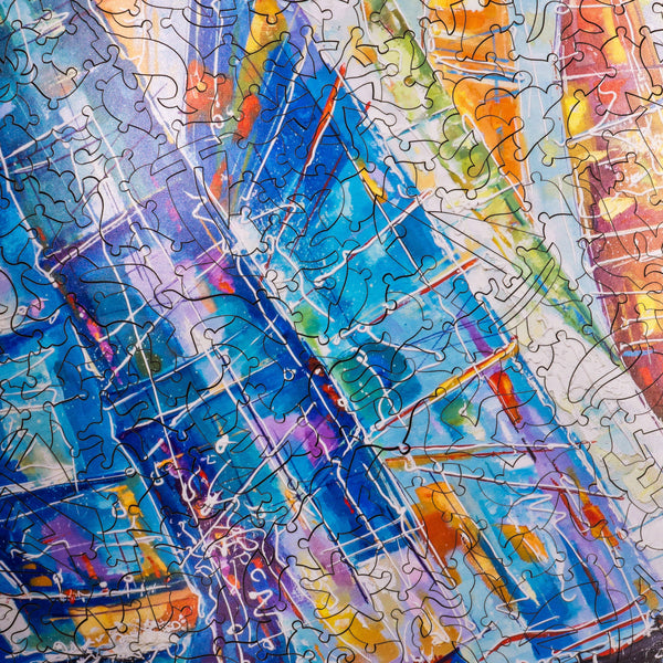 Summer Regatta (428 Pieces Wooden Jigsaw Puzzle) UK