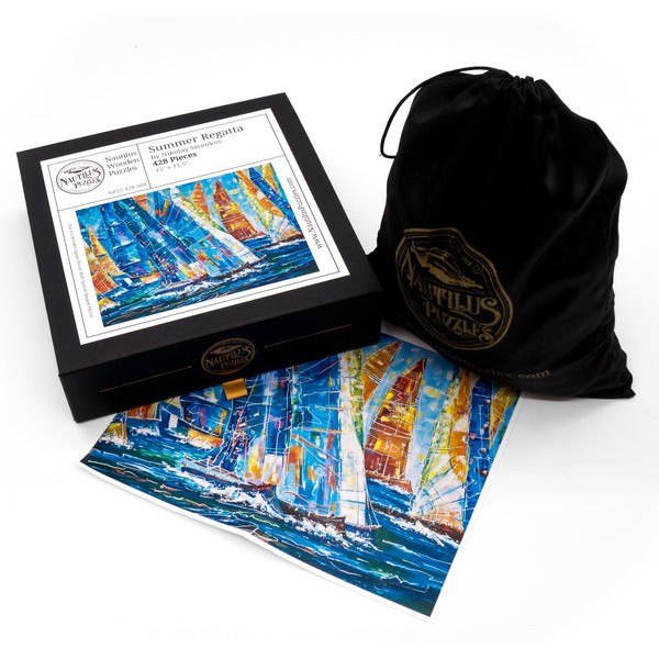 Summer Regatta (428 Pieces Wooden Jigsaw Puzzle) UK
