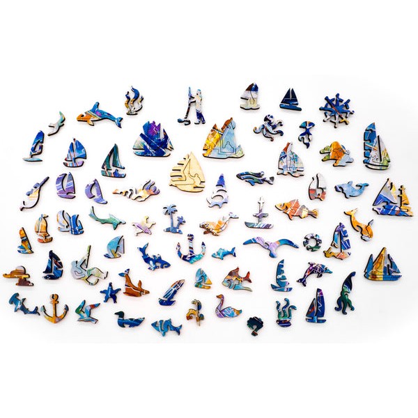 Summer Regatta (428 Pieces Wooden Jigsaw Puzzle) UK