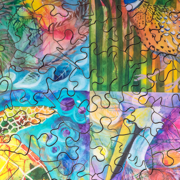 Animal Magic (452 Piece Wooden Jigsaw Puzzle) UK