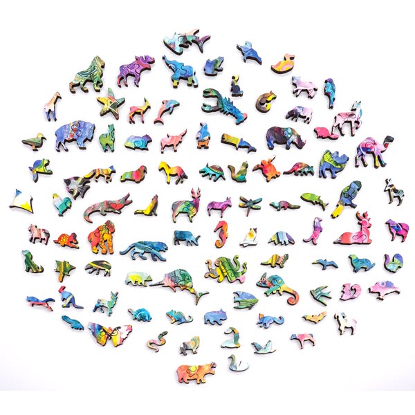 Animal Magic (452 Piece Wooden Jigsaw Puzzle) UK