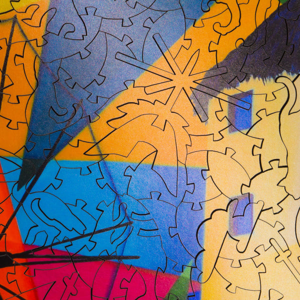 Windmills of Mykonos (498 Piece Wooden Jigsaw Puzzle) UK