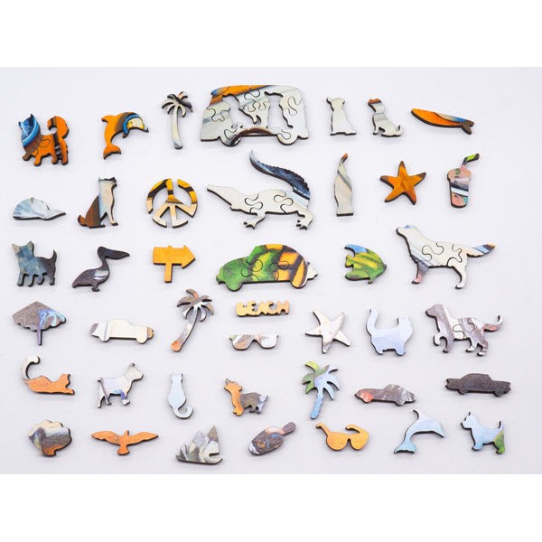 Dog Days of Summer (250 Piece Wooden Jigsaw Puzzle) UK