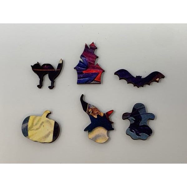 The Witches Cauldron (50 Pieces) Mini Halloween Wooden Jigsaw Puzzle UK