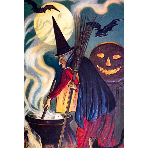 The Witches Cauldron (50 Pieces) Mini Halloween Wooden Jigsaw Puzzle UK