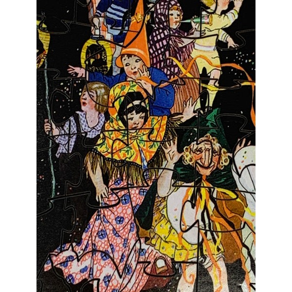 Halloween Parade (50 Pieces) Mini Wooden Jigsaw Puzzle UK