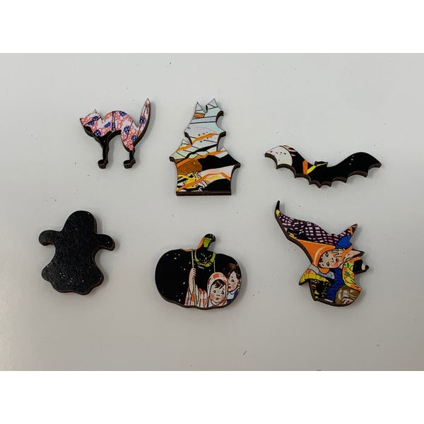 Halloween Parade (50 Pieces) Mini Wooden Jigsaw Puzzle UK