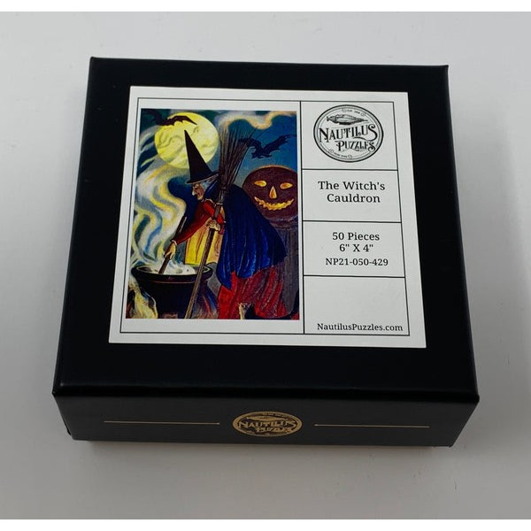 The Witches Cauldron (50 Pieces) Mini Halloween Wooden Jigsaw Puzzle UK