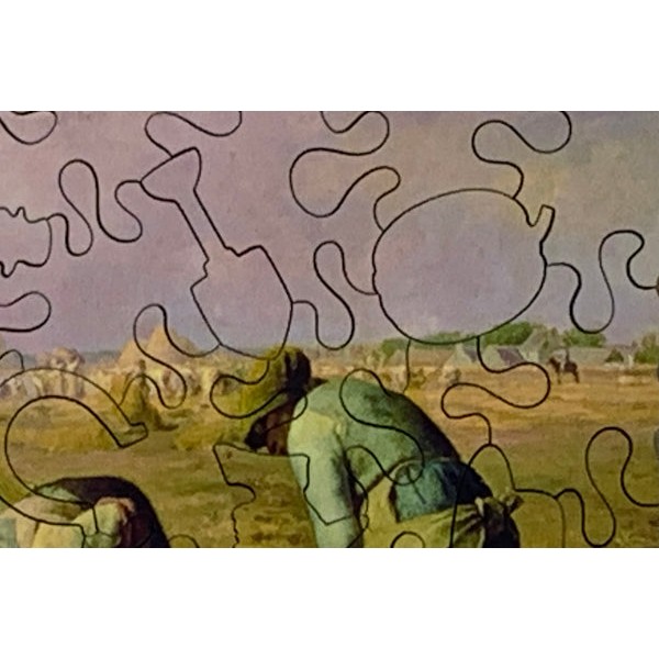 The Gleaners (50 Piece Mini Autumn Wooden Jigsaw Puzzle) UK