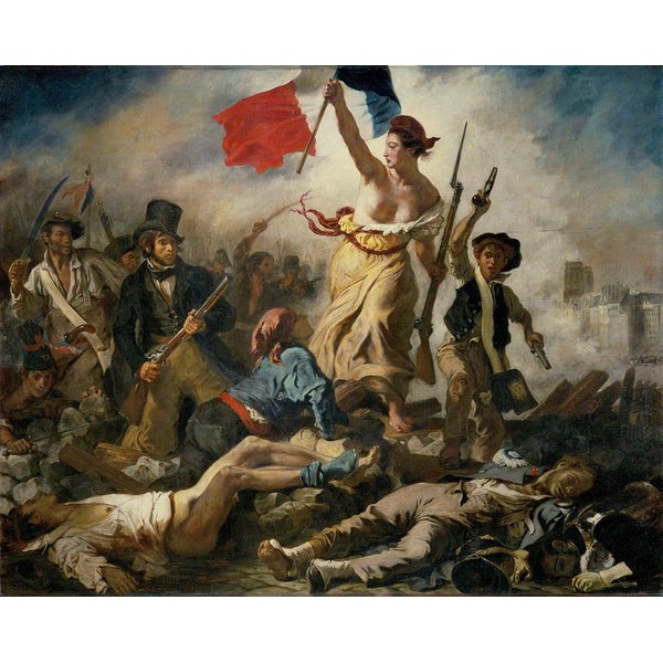 Liberty Leading The People (466 Pieces) by Eugene Delacroix, Wooden Jigsaw Puzzle UK