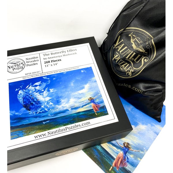 The Butterfly Effect by Anastasiya Markovich (268 Piece Wooden Jigsaw Puzzle) UK