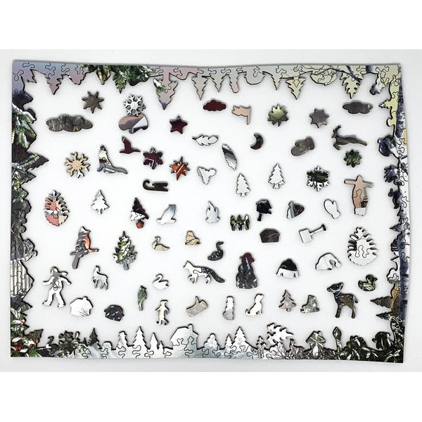 First Snow of Winter (475 Piece Wooden Jigsaw Puzzle) UK