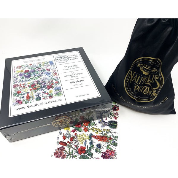 Flowers - Trees & Shrubs (464 Piece Wooden Jigsaw Puzzle) UK