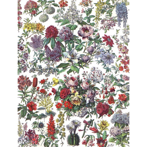 Flowers - Trees & Shrubs (464 Piece Wooden Jigsaw Puzzle) UK