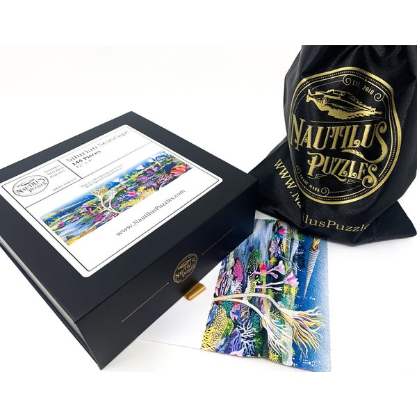 Silurian Seascape (144 Piece Wooden Jigsaw Puzzle) UK