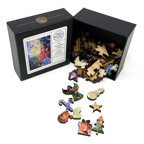 The Christmas Fairy (51 Pieces) Mini Wooden Christmas Jigsaw Puzzle UK
