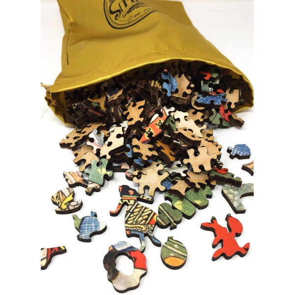 Alice in Wonderland "Off With Her Head!" (425 Piece Wooden Jigsaw Puzzle) UK