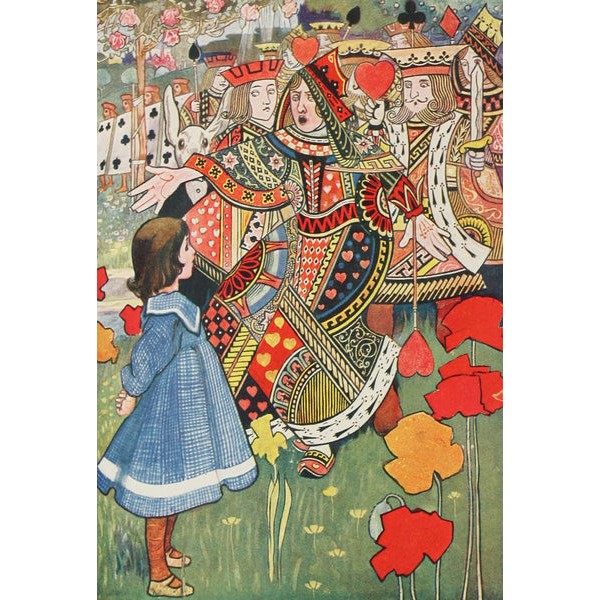 Alice in Wonderland "Off With Her Head!" (425 Piece Wooden Jigsaw Puzzle) UK