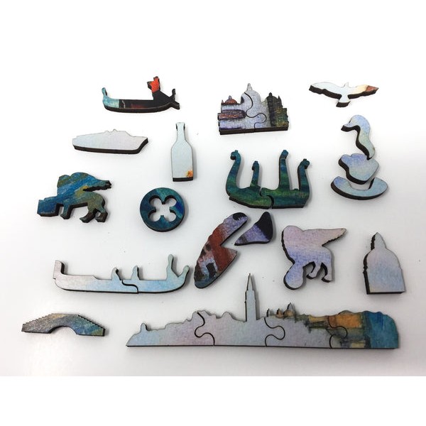 Venice - The Grand Canal and Basilica Santa Maria Della Salute, (300 Piece Wooden Jigsaw Puzzle) UK